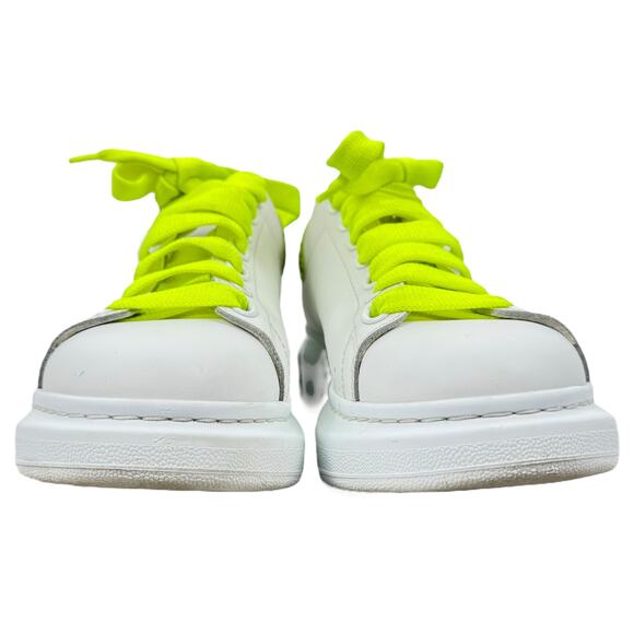 ALexander Mcqueen Oversized Python Print Sneakers Leather White Size 40.5 - Picture 4 of 11